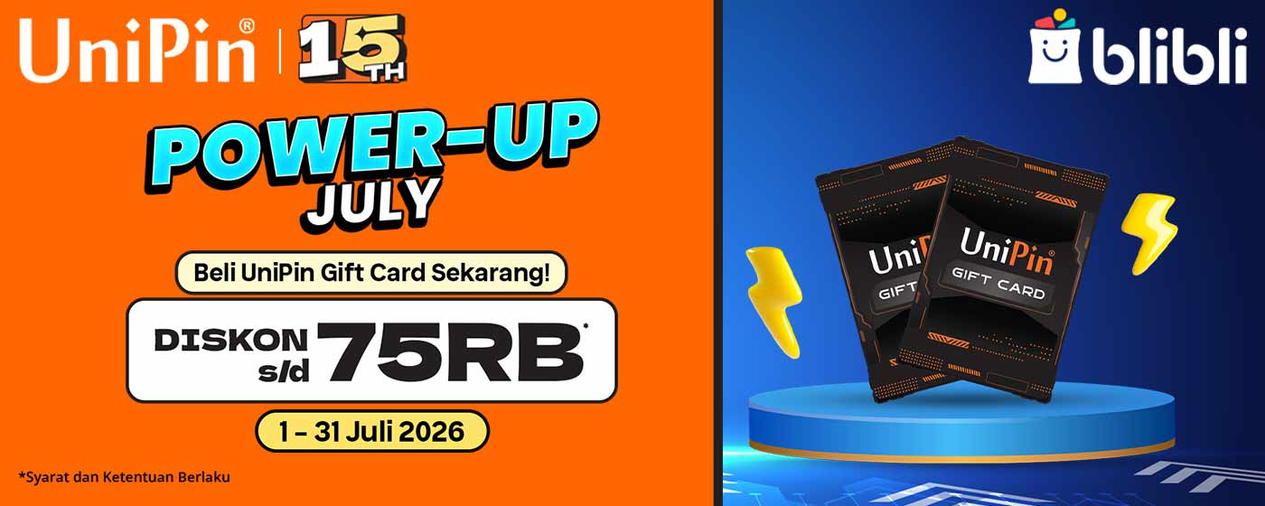 Blibli Power Up July: Beli UPGC, Hemat Hingga IDR 75.000!